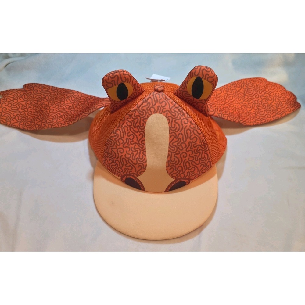 NEW Star Wars Jar Jar Binks Orange Mesh Trucker Snapback Hat Cap One Size Adult
